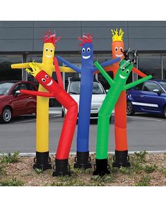 10' Dancing Air Puppets for Car Dealerships in front of vehicles at an auto dealership