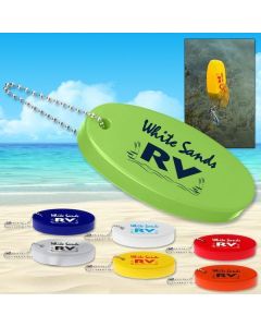 Floating Key Chains in the water and colors