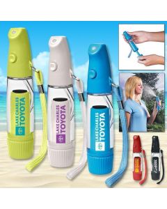 Mini Personal Misters being used and colors