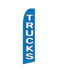 Blue TRUCKS Swooper Flag