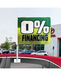 "0% Finance" Green Window Flags
