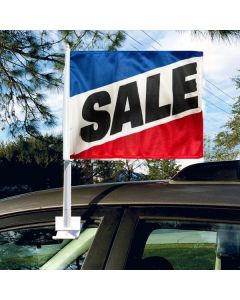 "Sale" 3-Stripe Red White Blue Window Flags