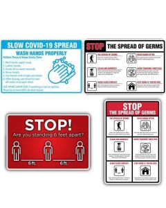 Social Distancing Safety Signs