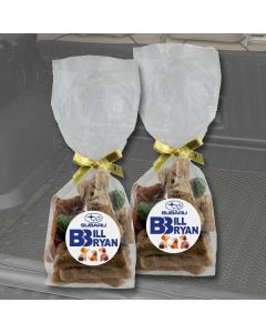 Dog Bone Snacks in Gift Bags with custom branding