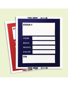 Large Window Stock Stickers from GPP in Red and Blue