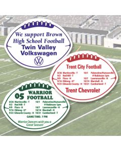 Football-Shaped Magnets with custom branding