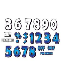 Magnetic Numbers and Slogans: While Supplies Last white