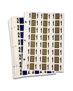 Numeric Labels: starter set pkgs