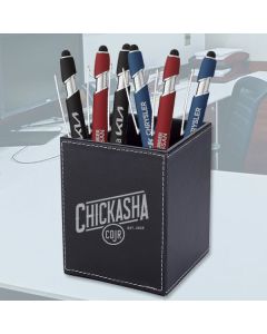 Leatherette Executive Pen Holders with custom branding