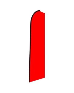 Solid Red Swooper Flag