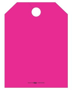Fluorescent Hang Tags Blank Pink 50 Per Pack