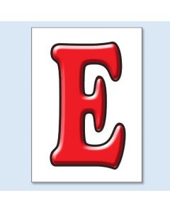 "E" Red Underhood Signs from GPP