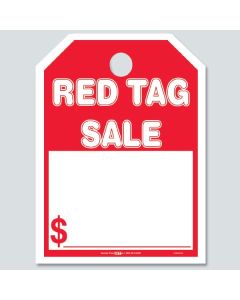 "Red Tag Sale" Theme Hang Tags