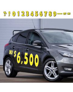 Yellow Magnetic Numbers & Slogans