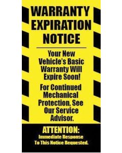 Stickers: Warranty Expiration Notice