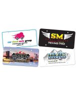 Full Color Plastic License Plates .030 Gauge samples