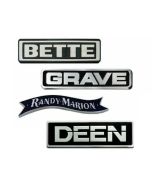 Zinc Plated Metal Nameplates samples