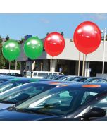 Red and Green Adjustable Holiday Reusable Balloon Window Kits